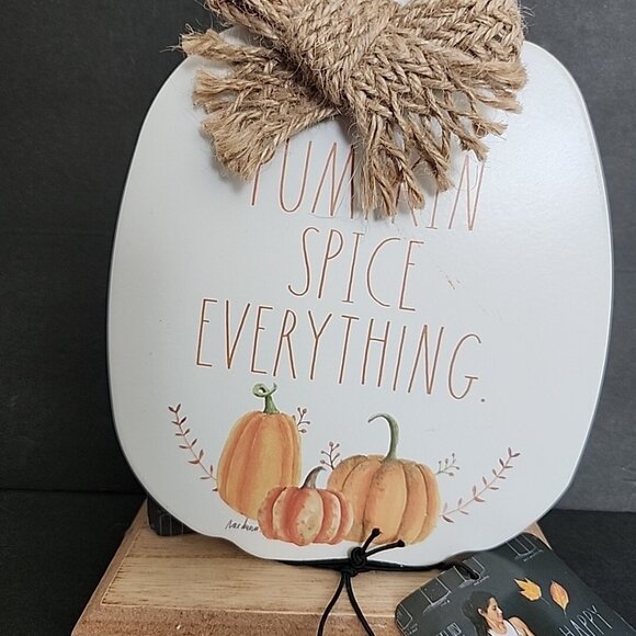 Rae Dunn Pumpkin Fall Decor Shelf Sitter Thanksgiving Sign Rustic Farmhouse A - Picture 6 of 14